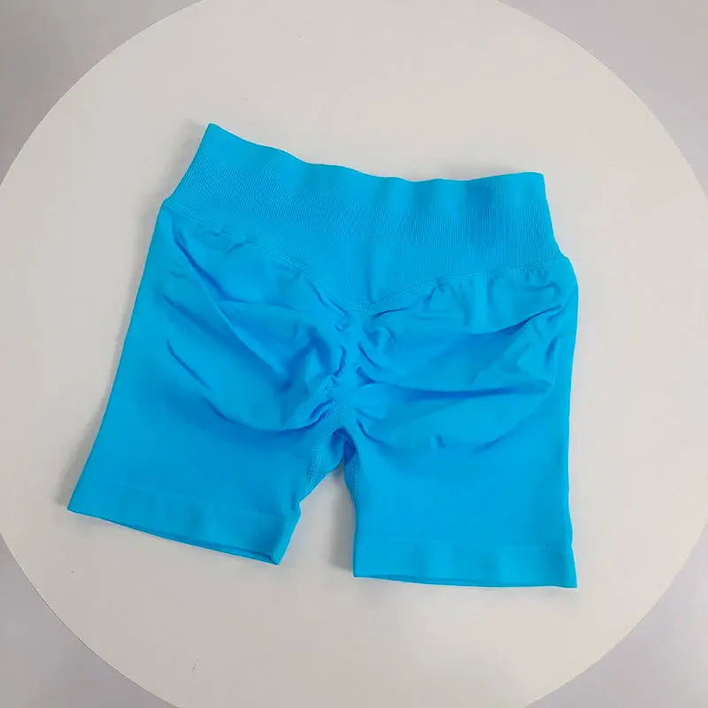 Women’s Low-Ribbed Band Gym Shorts – Scrunch Bum, Seamless Yoga & Biker Vervelle