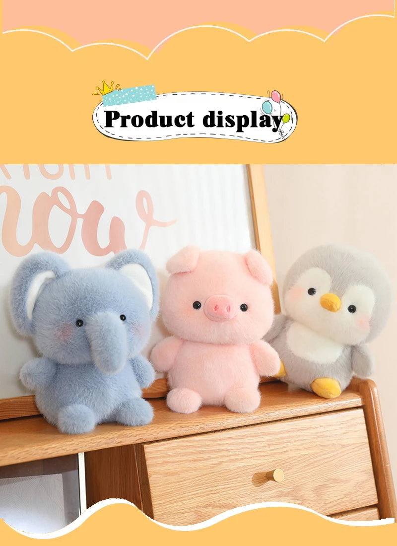 Kawaii Animal Plush Set – 6 Soft Toys Vervelle