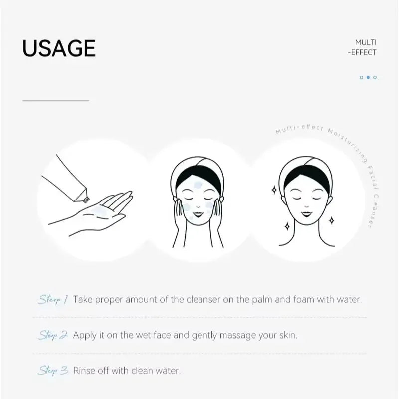 Deep Cleansing Facial Foam Gel - Oil Control Acne Mark Removal