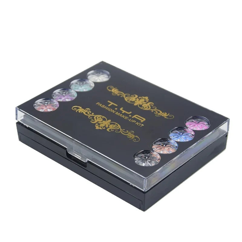 Professional Makeup Set: Eyeshadow, Lipgloss & Foundation Kit
