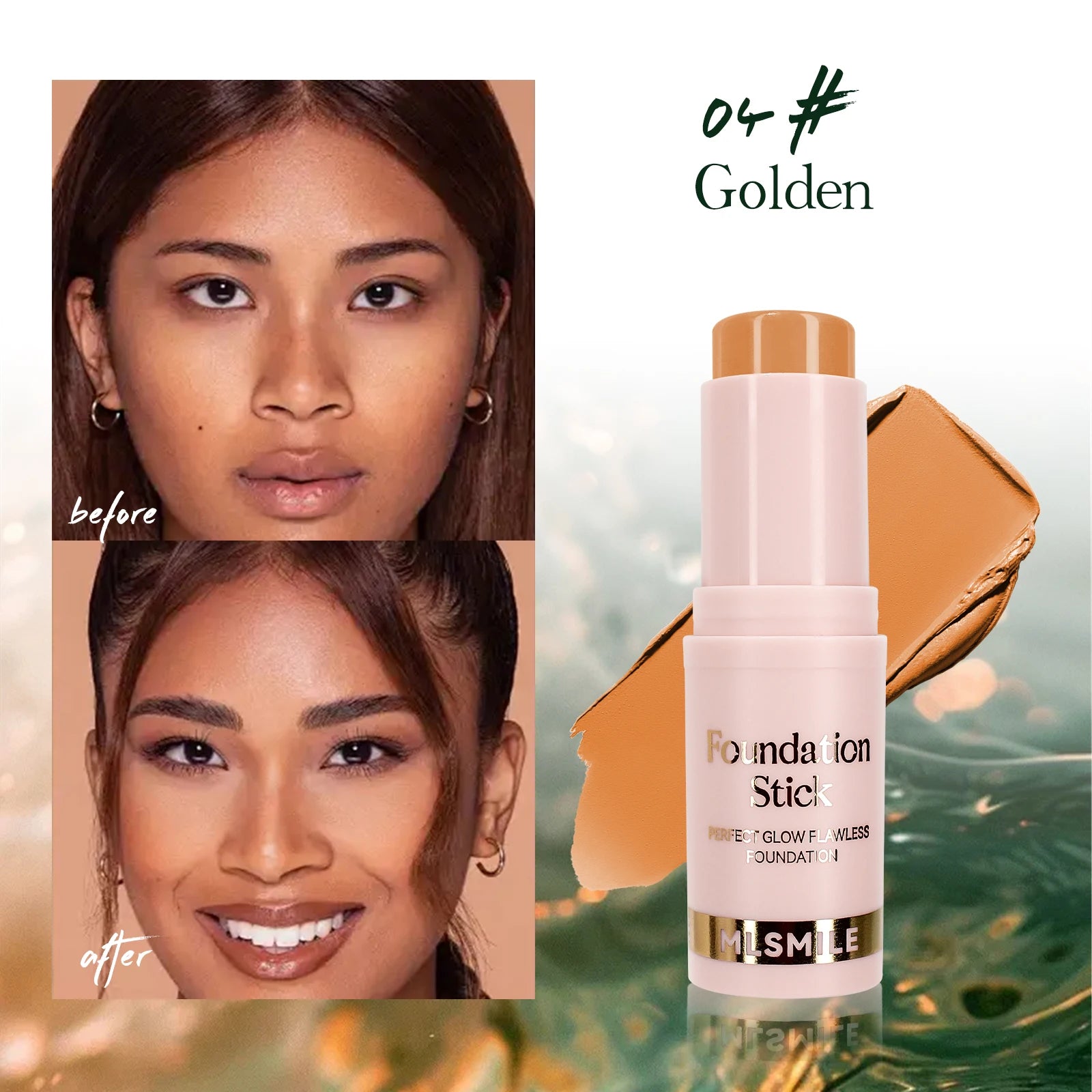 Foundation Stick - Matte Finish, Blendable Cream Formula with Natural Glow