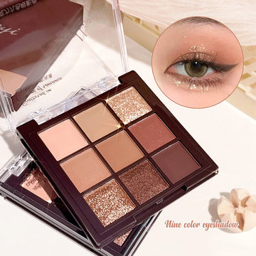 Eyeshadow palette, nine-color chocolate eyeshadow palette