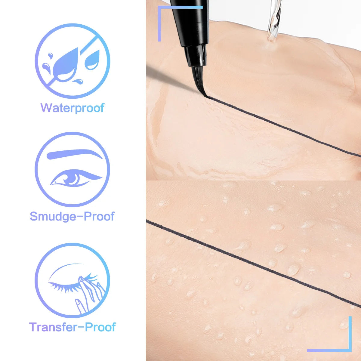 CARSLAN Waterproof Liquid Eyeliner Vervelle