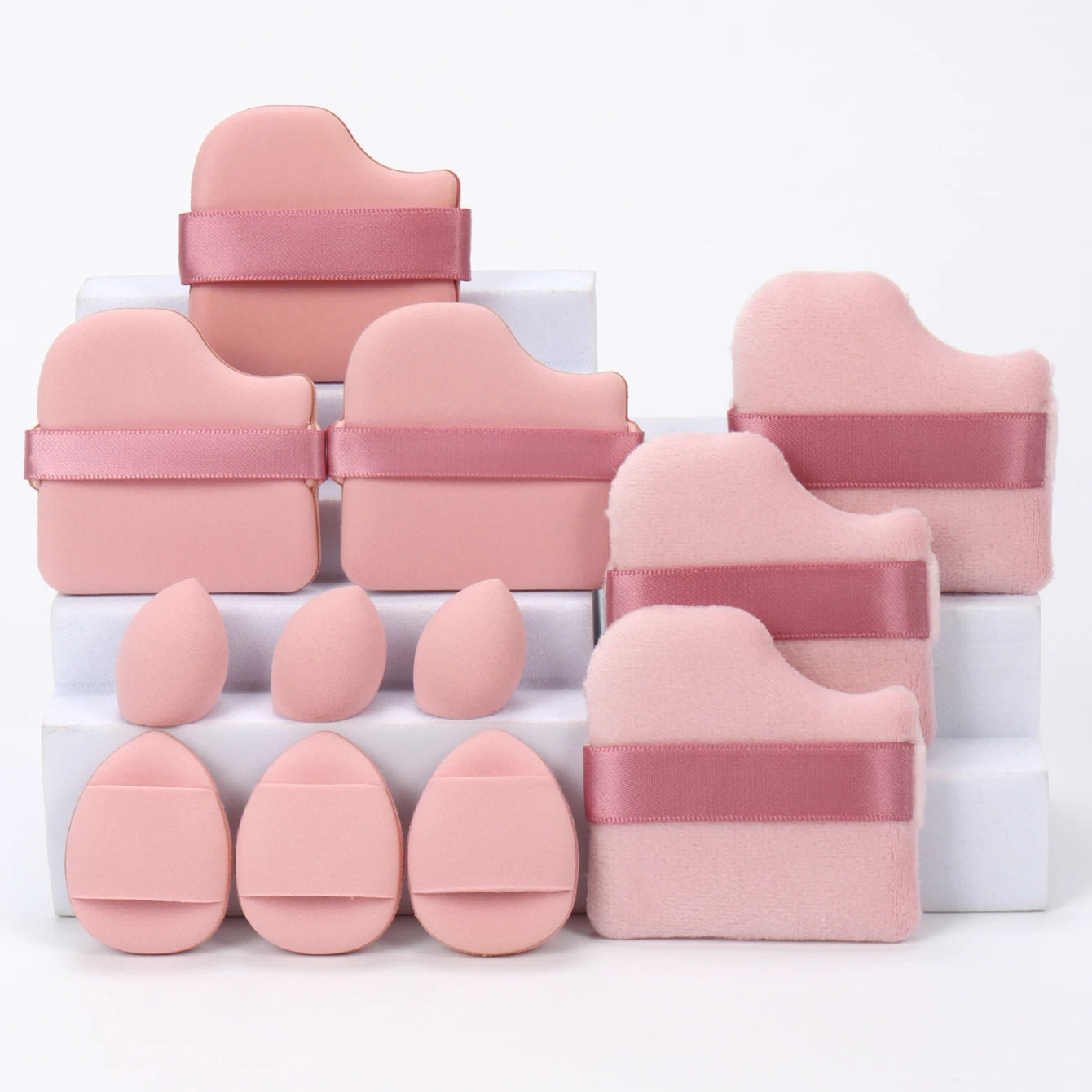 12Pcs Makeup Sponge & Puff Set for Blending & Powder Vervelle
