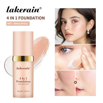 4-in-1 Foundation: Long-Wearing, Moisturizing & Full Coverage