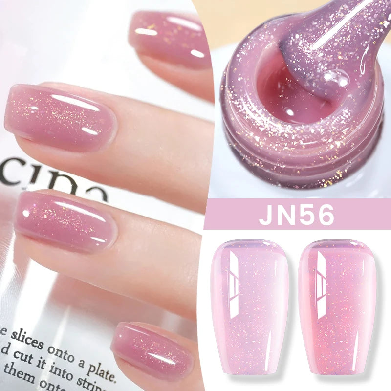 BORN PRETTY Jelly Nude Gel Nail Polish 10ml Light Pink