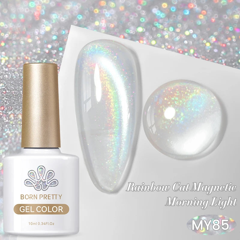 BORN PRETTY 10ml Silver Cat Magnetic Gel Nail Polish