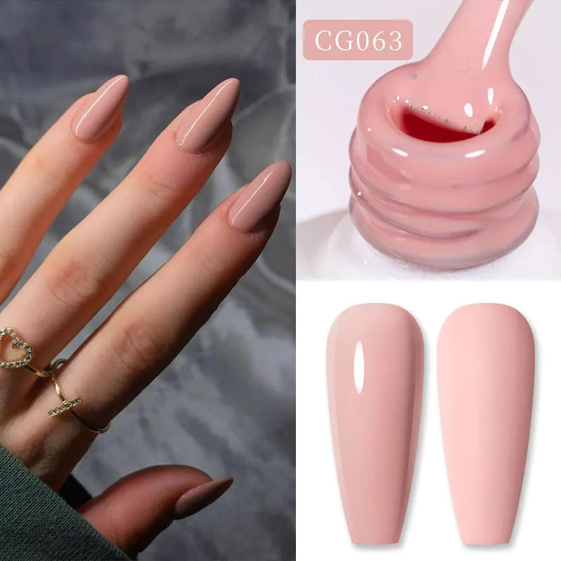 BORN PRETTY Jelly Nude Gel Nail Polish 10ml Light Pink