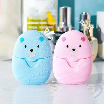 50pcs Gentle Water-Soluble Paper Soap Sheets for Sensitive Skin, Travel-Friendly Hand Soap
