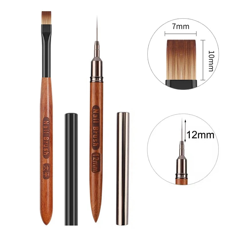 Professional Nail Art Brush Pen UV Gel Acrylic Manicure Tool Vervelle