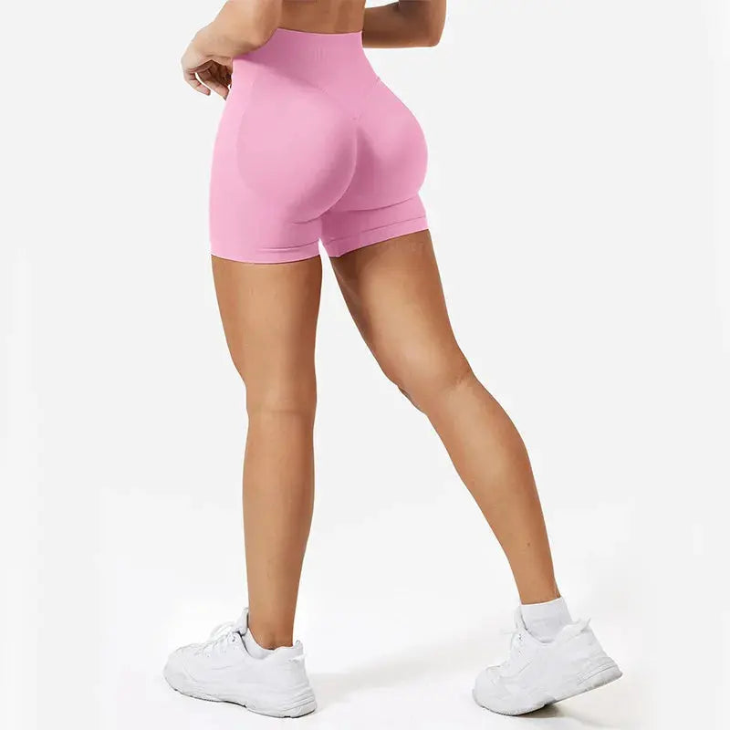 Women 4.5" Seamless Scrunch Bum Gym & Yoga Shorts High Waist Vervelle