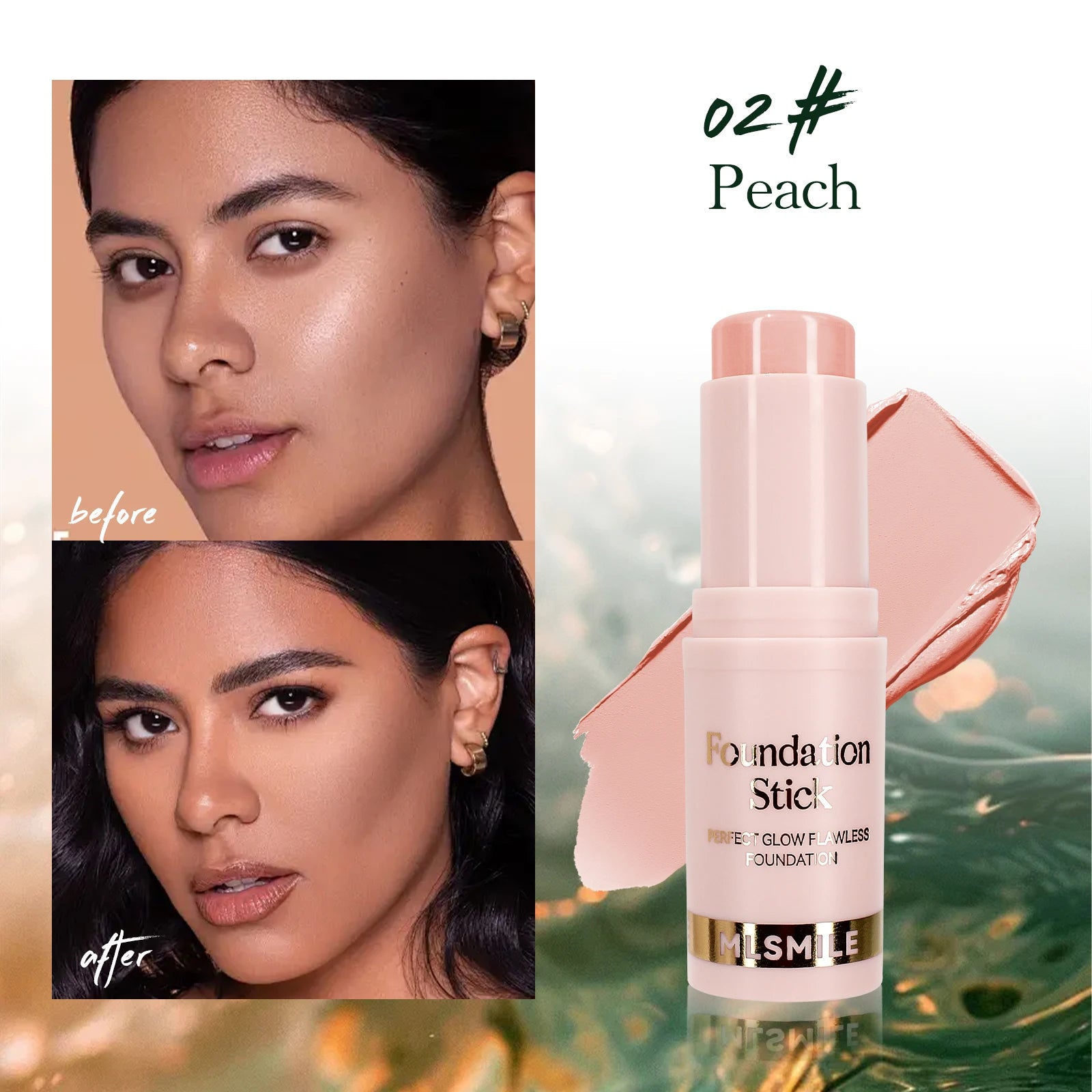 Foundation Stick - Matte Finish, Blendable Cream Formula with Natural Glow
