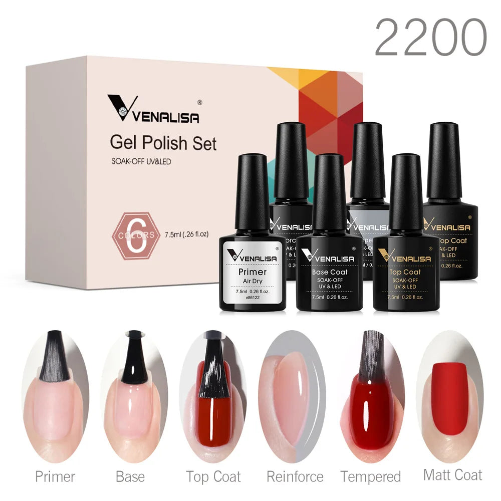 Venalisa Jelly Pink Nail Gel Polish Kit HEMA-Free
