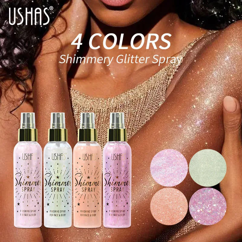 Liquid Highlight Spray Body Face Waterproof Makeup