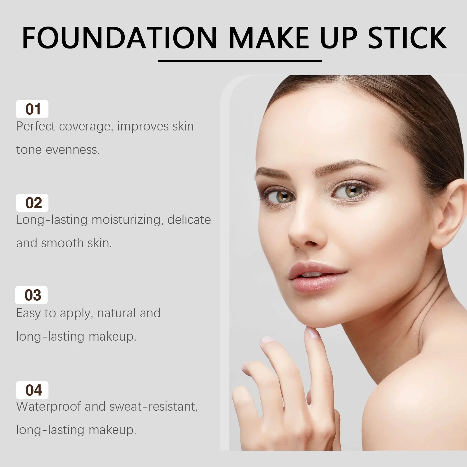 EELHOE Eraser Foundation Stick Full Coverage Matte