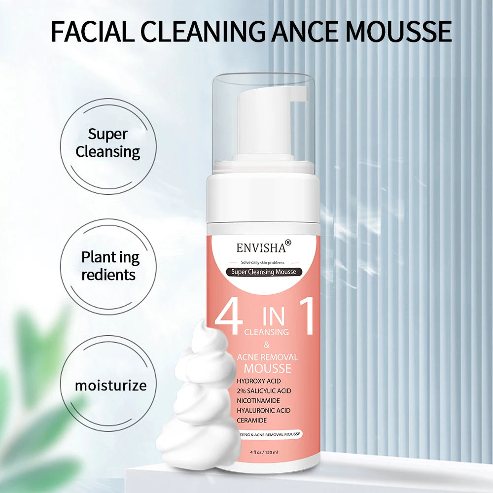 ENVISHA Facial Skin Care Exfoliating Mousse Peeling Gel Deep Remove Cleaning