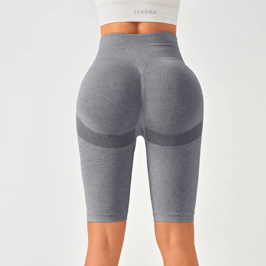 Women’s High Waist Seamless Yoga & Gym Shorts with Tummy Control Vervelle