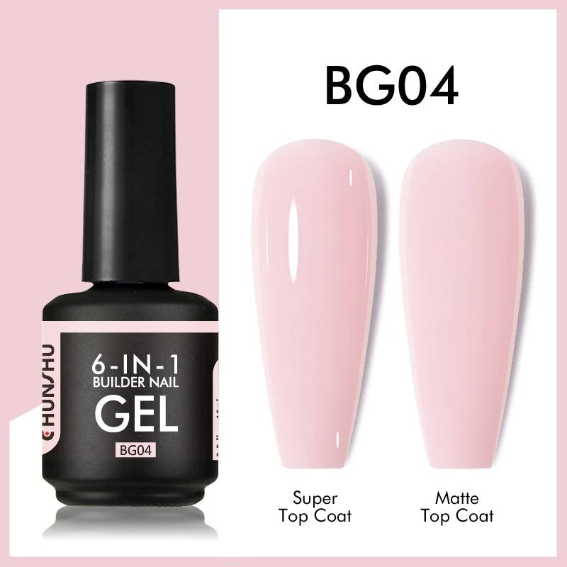CHUNSHU 6-in-1 Extension UV Gel Polish 15ml Builder Gel
