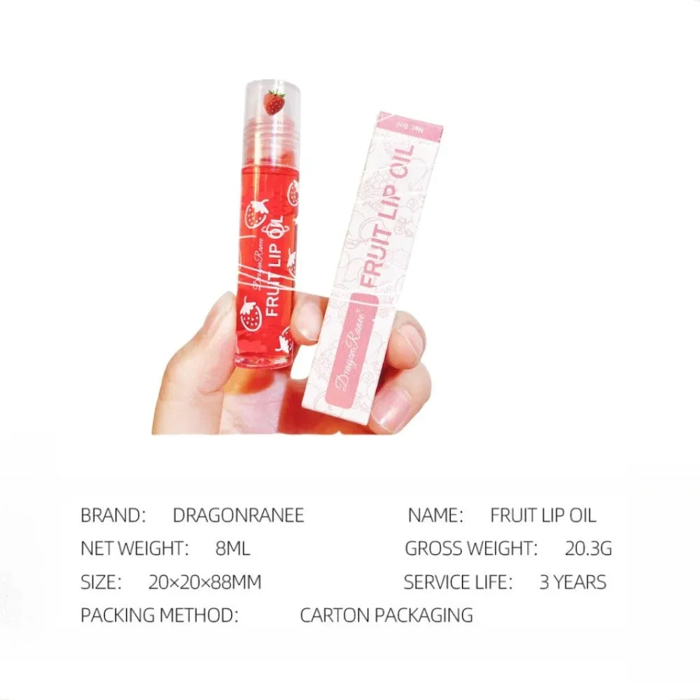 Hydrating Lip Oil Roller – Transparent Moisturizing Balm