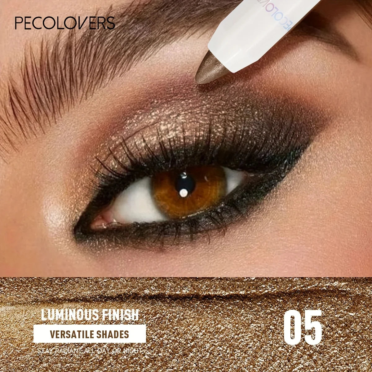 Waterproof Eyeshadow Stick Long-Lasting Neutral Brown