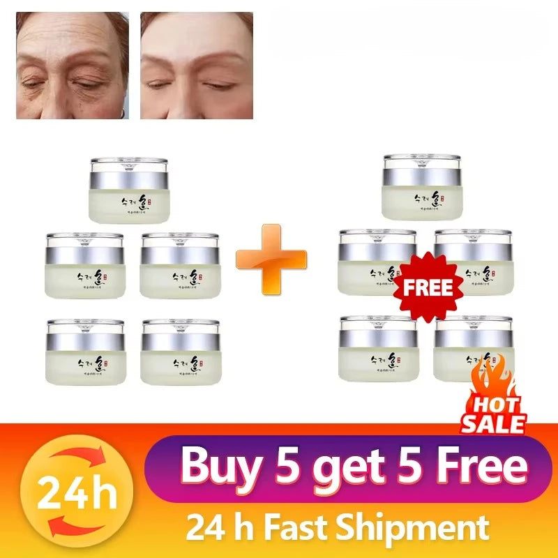 Collagen anti wrinkle and firming face cream reduces fine lines, lifts and resists aging