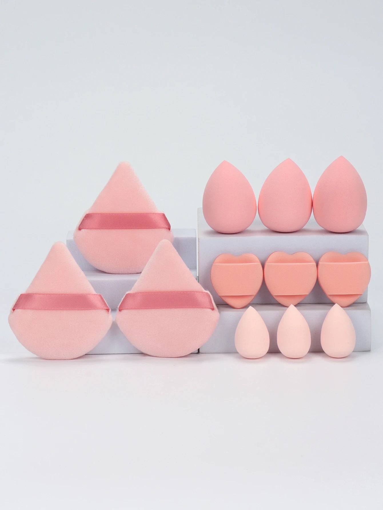 12Pcs Makeup Sponge & Puff Set for Blending & Powder Vervelle