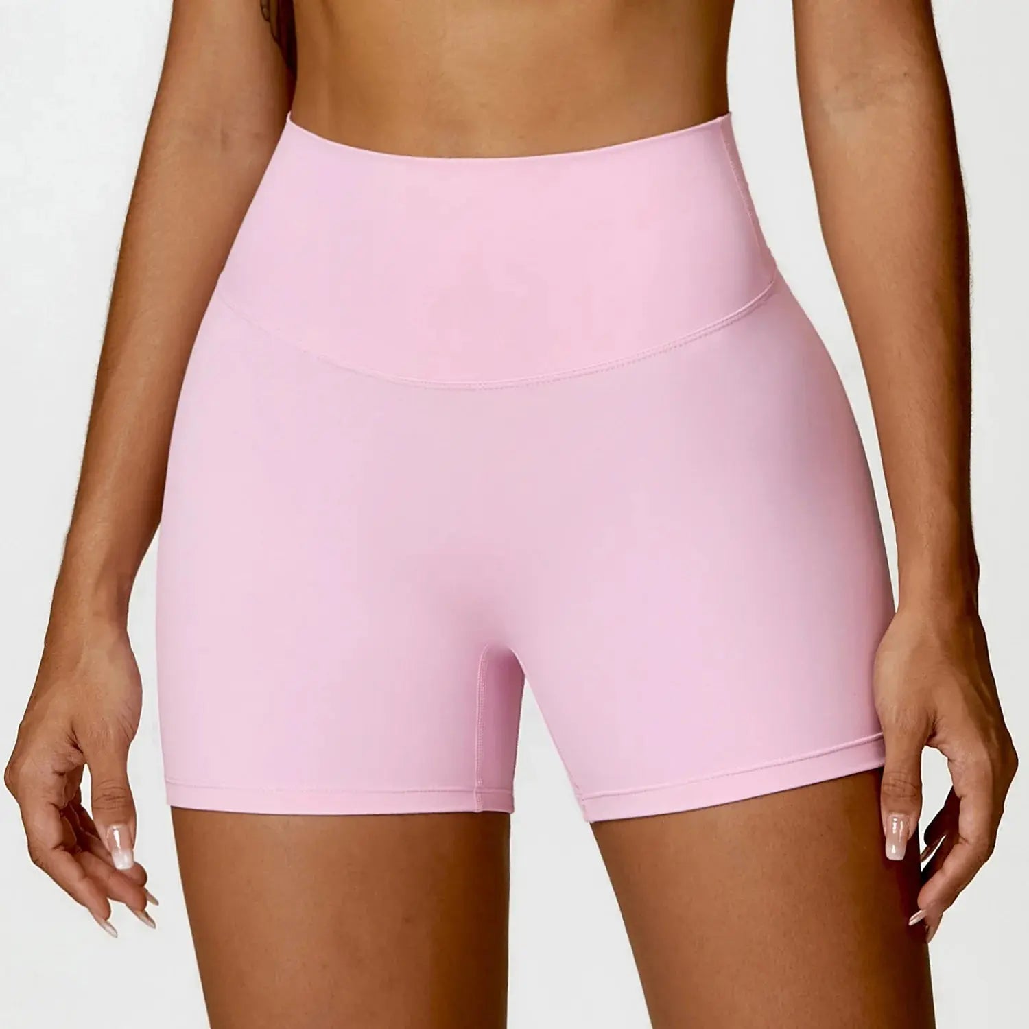 Ctenkevet Women High Waist Quick-Dry Solid Color Fitness & Yoga Shorts Vervelle