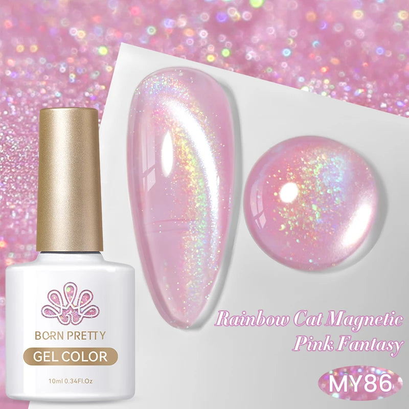 BORN PRETTY 10ml Silver Cat Magnetic Gel Nail Polish