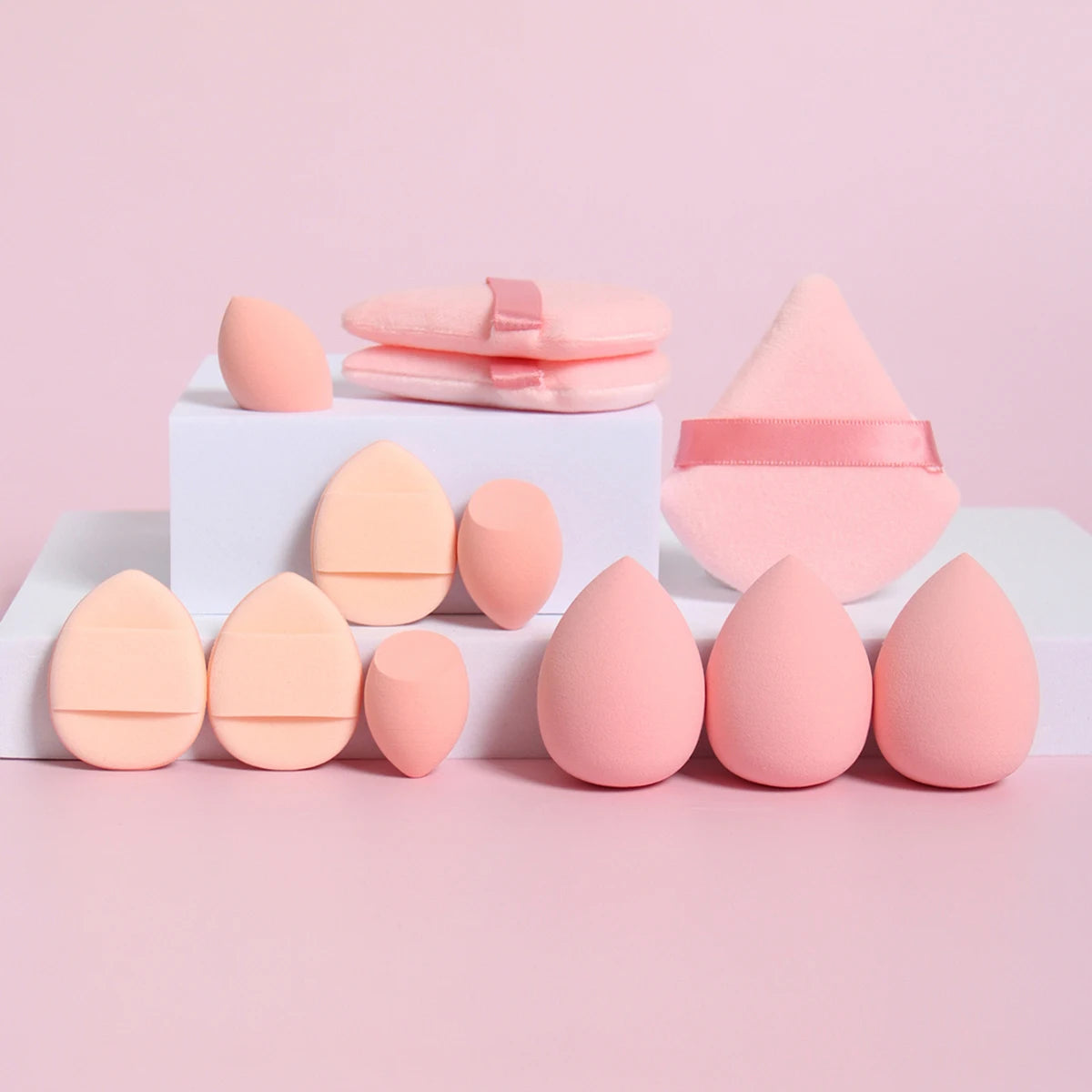 12Pcs Makeup Sponge & Puff Set for Blending & Powder Vervelle