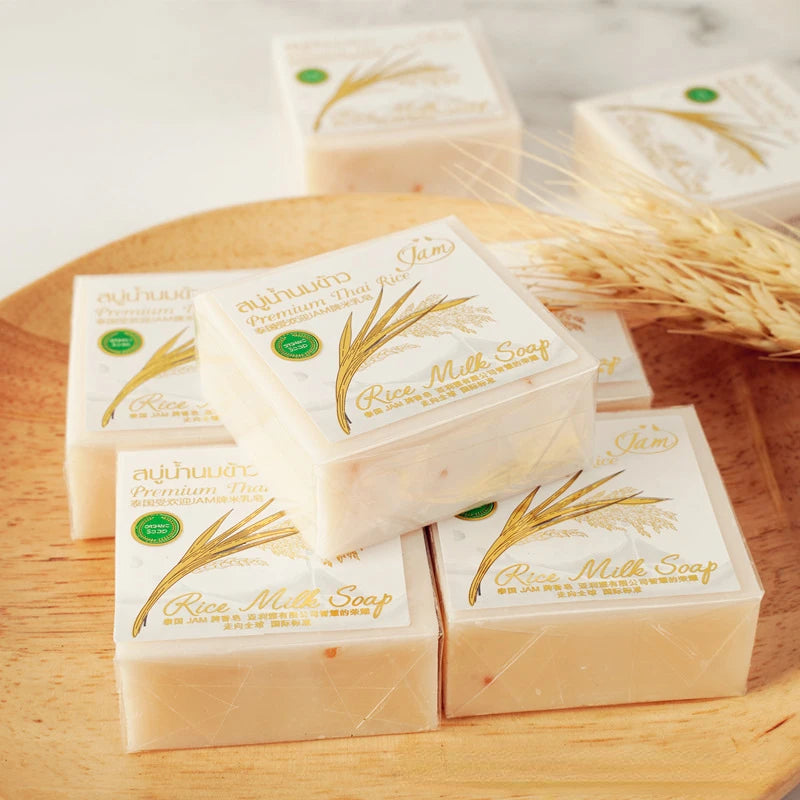 Gold JAM Rice Milk Soap 65g – Handmade Thai Goat Milk Soap