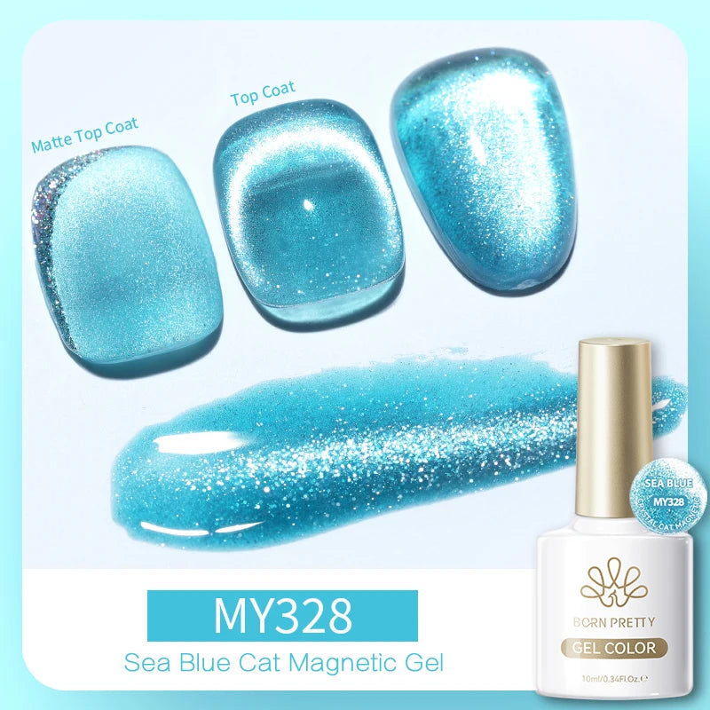 BORN PRETTY 10ml Silver Cat Magnetic Gel Nail Polish