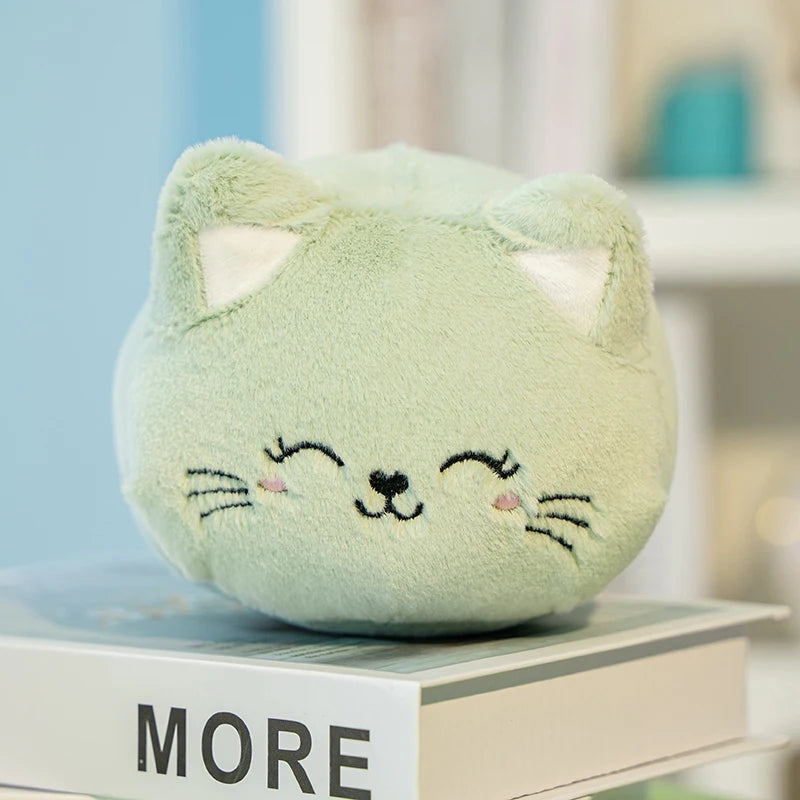 Plump Peach Cat Plush Vervelle