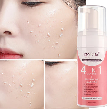 ENVISHA Facial Skin Care Exfoliating Mousse Peeling Gel Deep Remove Cleaning
