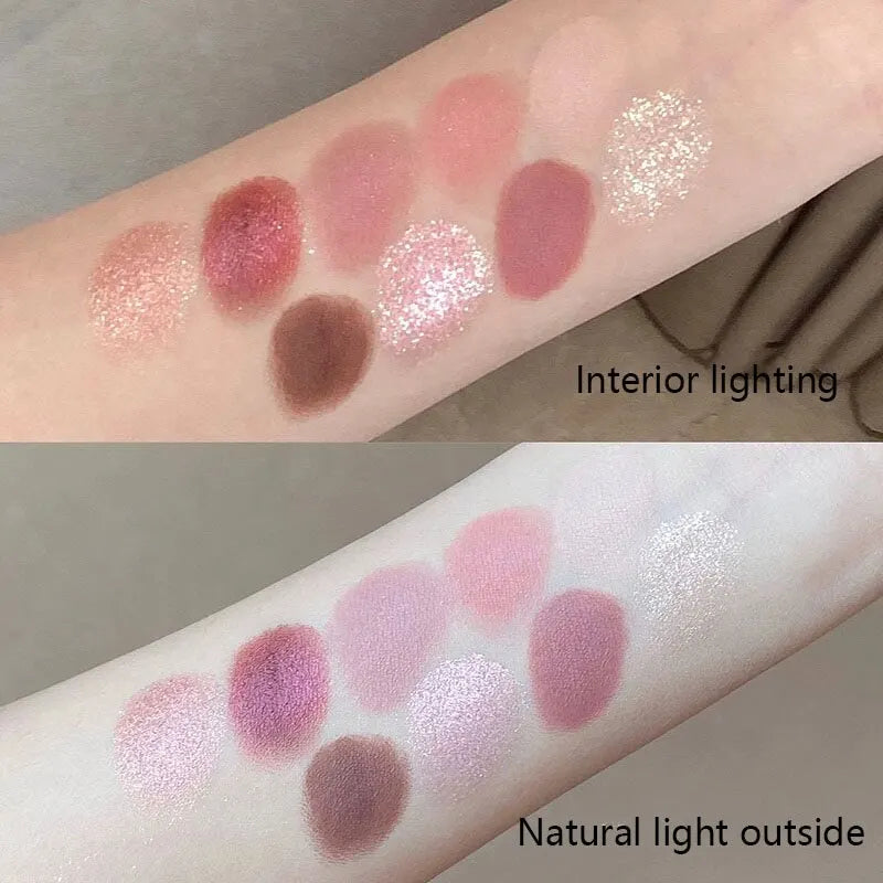 Acrylic Eyeshadow Tray Pearl Matte Waterproof Is Not Easy To Faint Earth Color