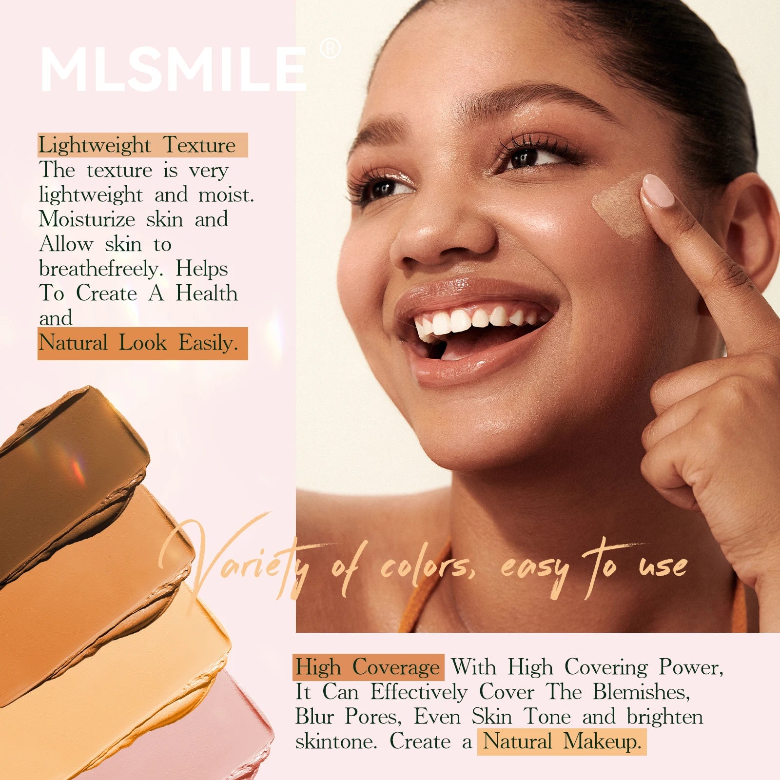 Foundation Stick - Matte Finish, Blendable Cream Formula with Natural Glow