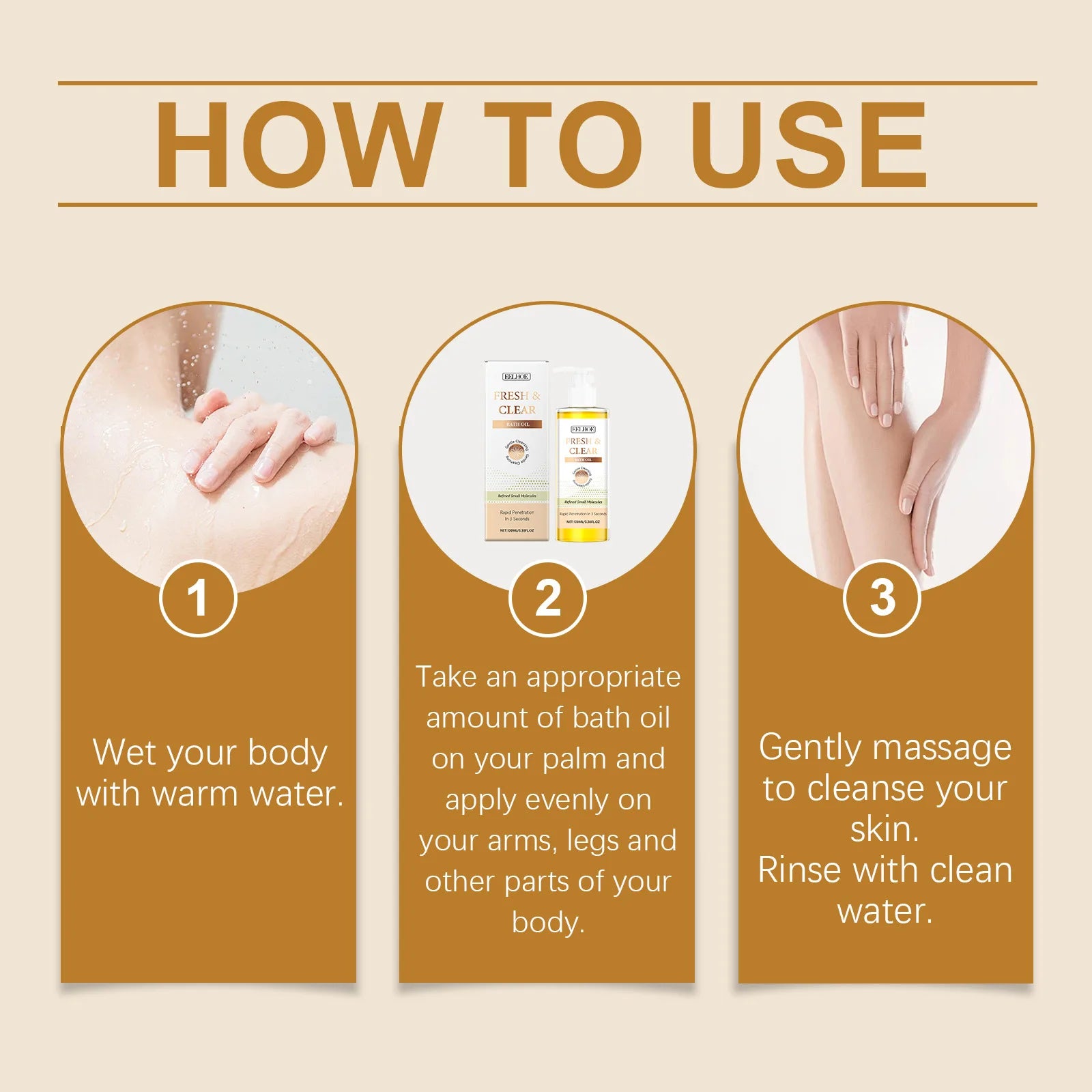 Eelhoe Chamomile Shower Oil – Nourishing & Lightening Body Gel