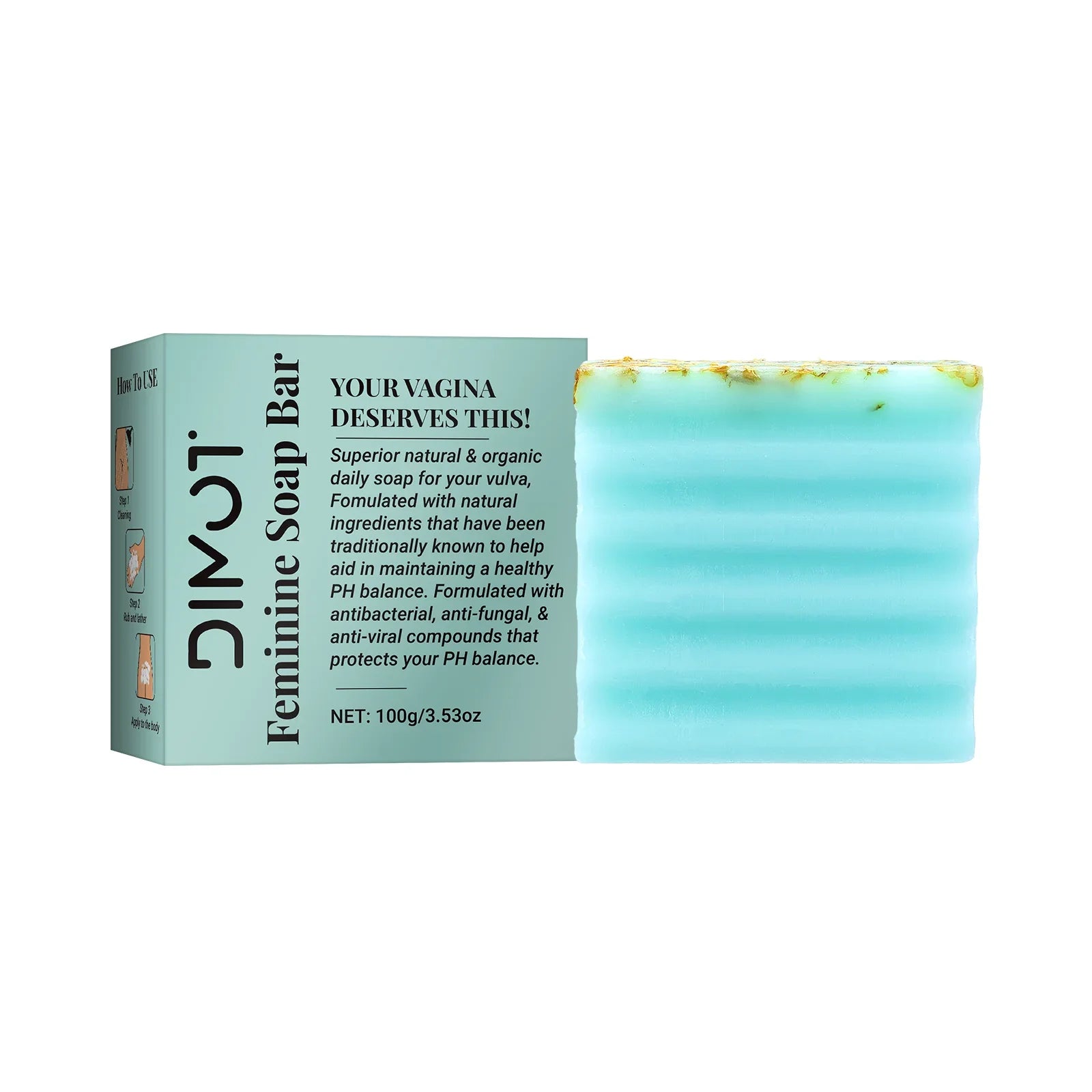 100g Natural Handmade Feminine Care Soap for pH Balance and Hydration