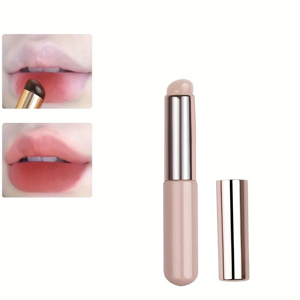 Portable Silicone Lip Brush with Cover