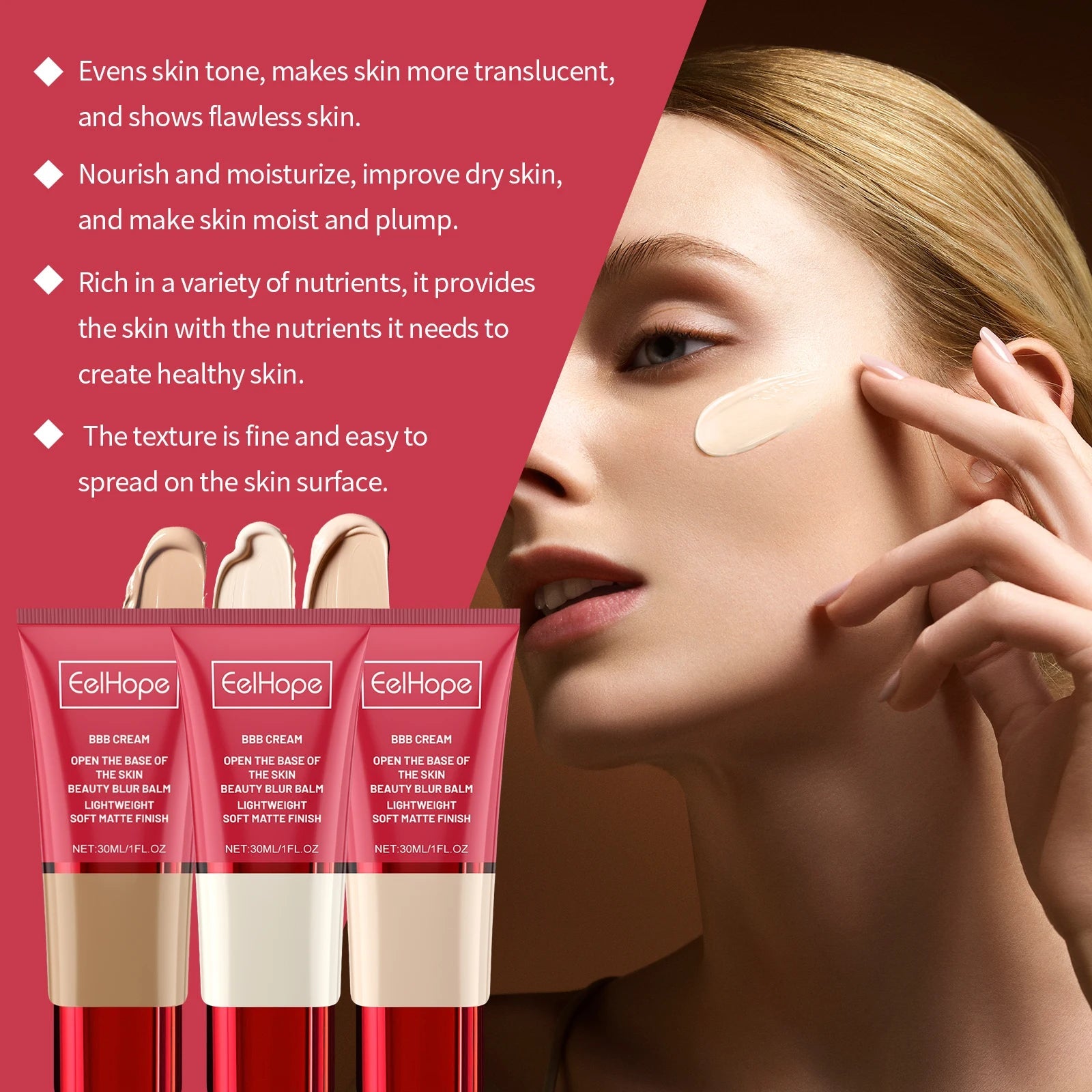 BB Cream Foundation – Full Coverage Waterproof Liquid Matte Concealer Vervelle