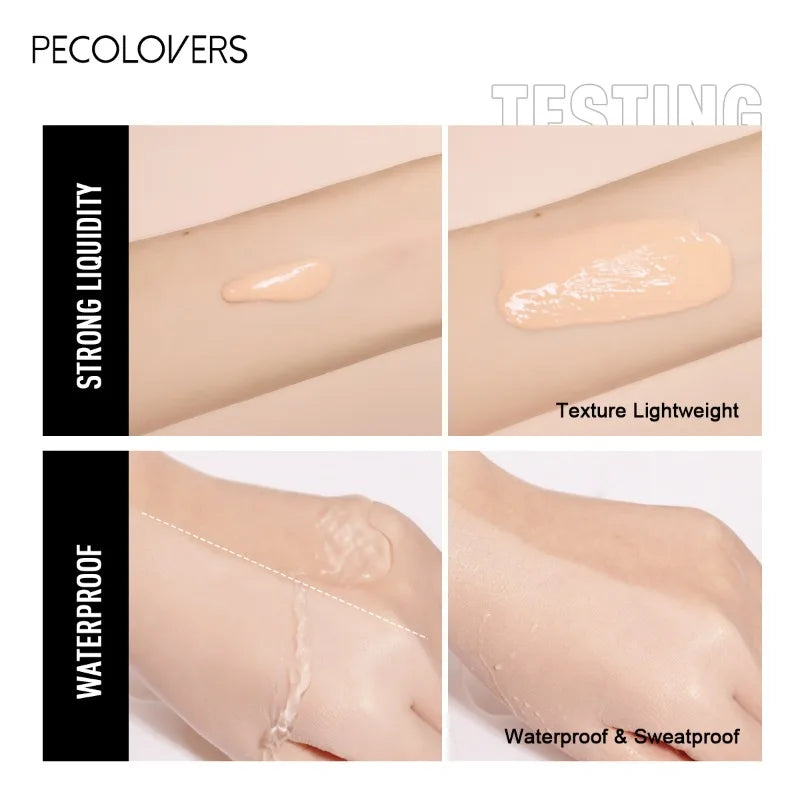 Facial Liquid Foundation Waterproof and Sweatproof Concealer Makeup Foundation