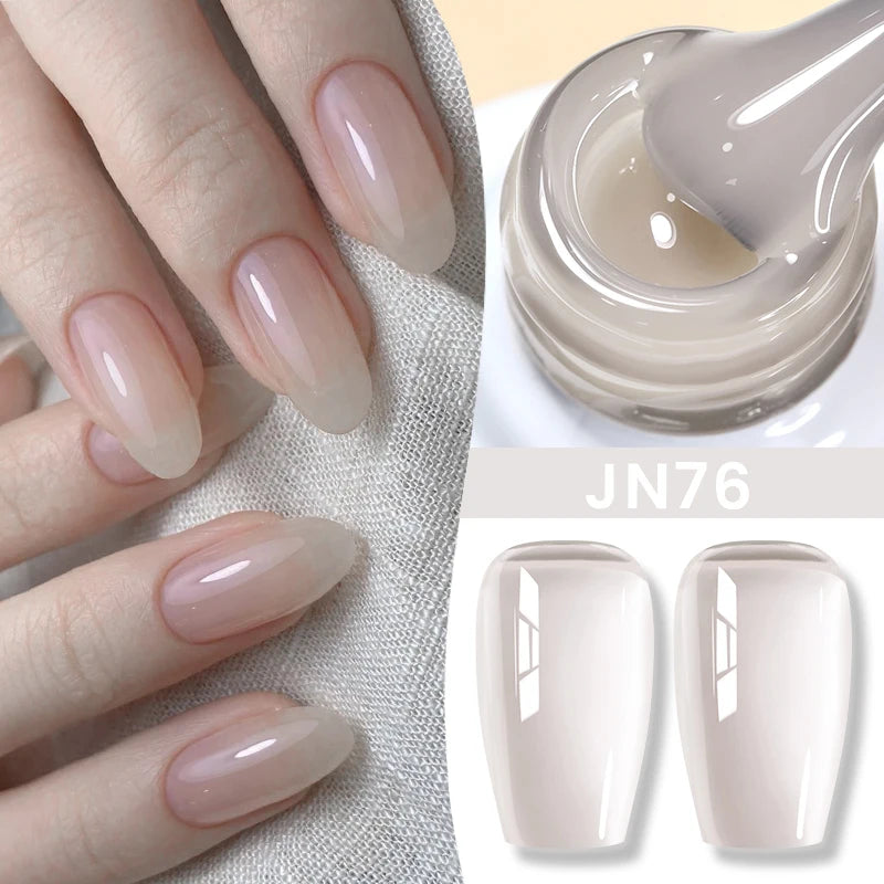 BORN PRETTY Jelly Nude Gel Nail Polish 10ml Light Pink