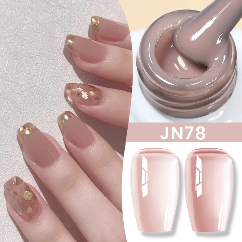 BORN PRETTY Jelly Nude Gel Nail Polish 10ml Light Pink