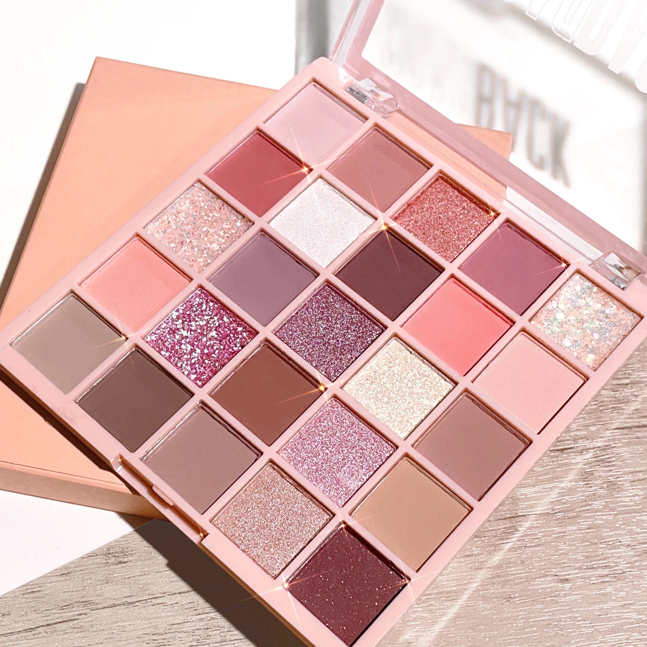 25-color eye shadow tray, oatmeal milk tea tray, sparkling powder