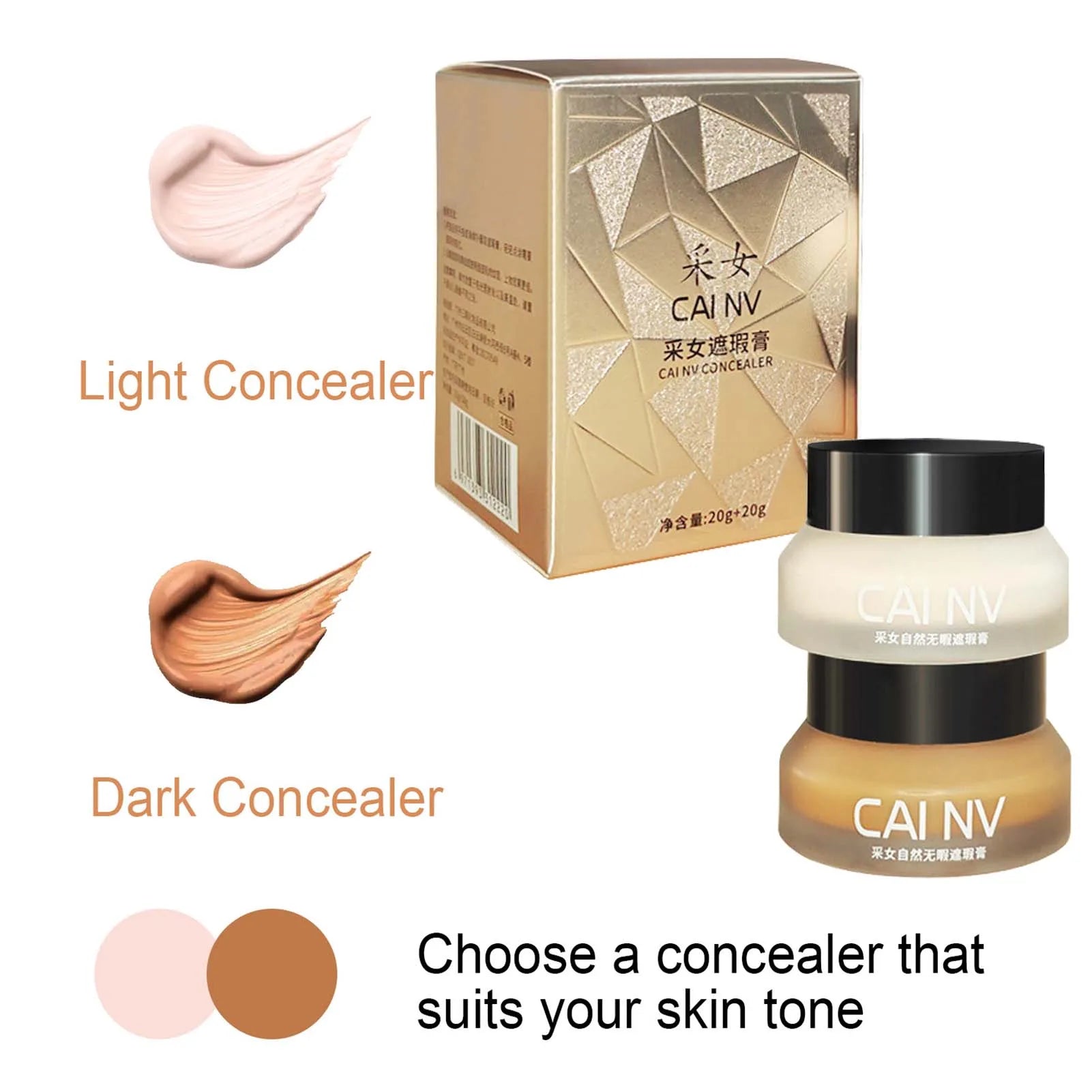 Tattoo Concealer 2Pcs Professional Concealer For Tattoos Tattoo Cover-Up Makeup