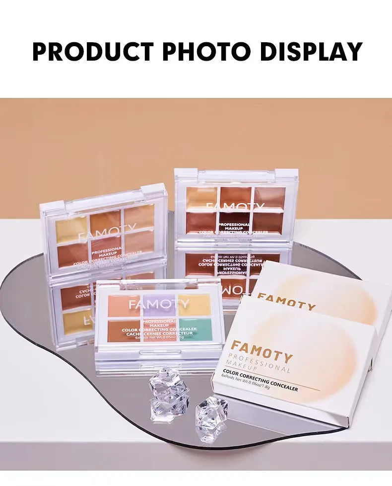 9-Tone Concealer Palette – Full Coverage for Acne, Dark Circles & Brightening Vervelle