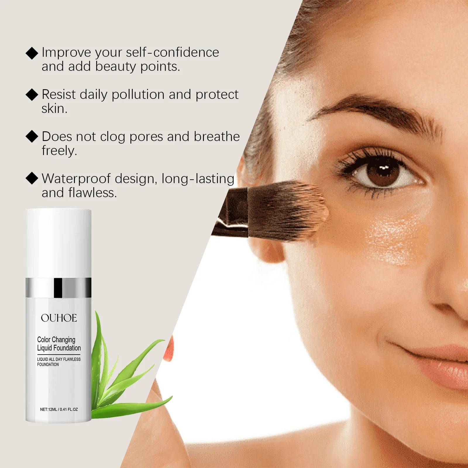 Magic Color Changing Foundation Liquid Soft Matte BB Cream