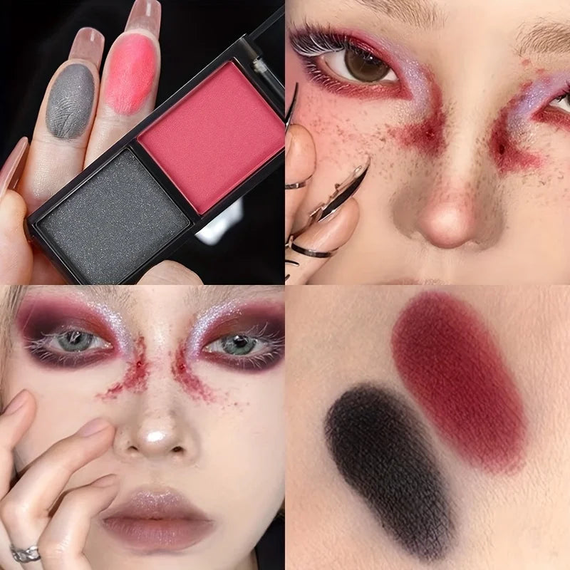 Eyeshadow Palette Matte & Shimmer Waterproof Dark Punk Halloween