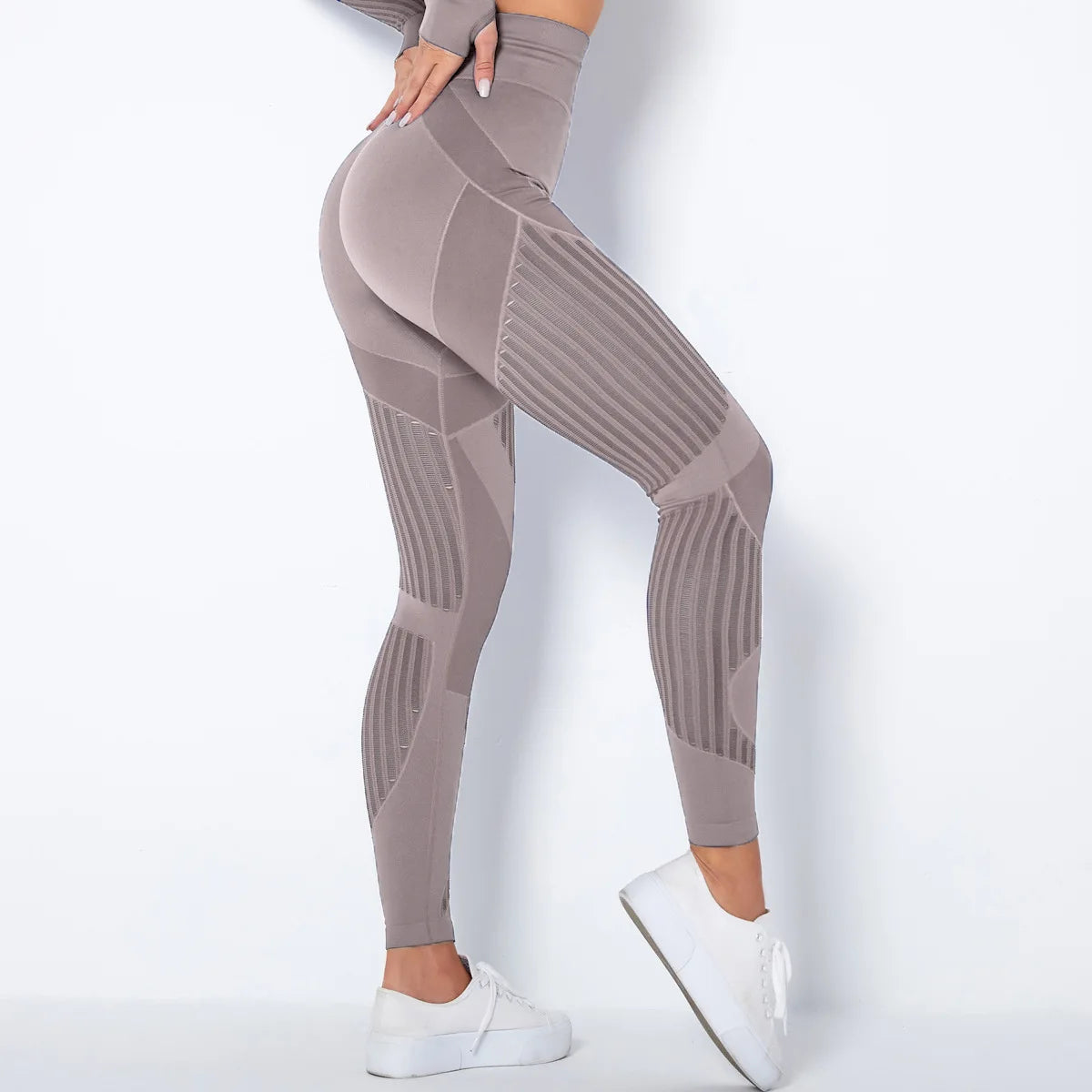 Fashion Mesh Leggings Women Fitness Workout Leggings High Waist