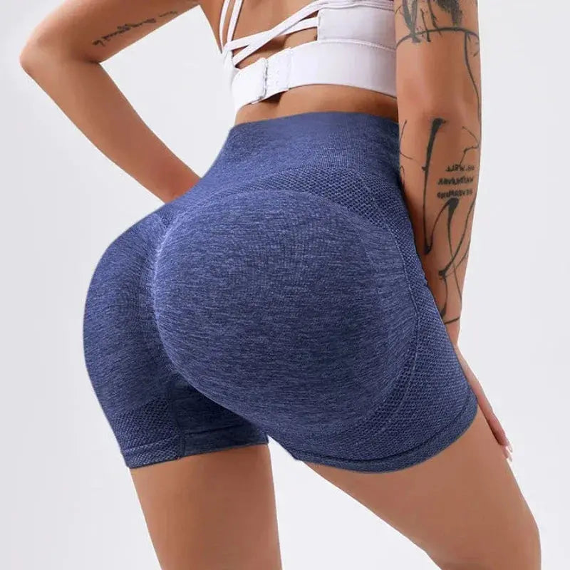 Sexy Booty Push Up Seamless Yoga Shorts Women High Waist Spandex Gym Vervelle