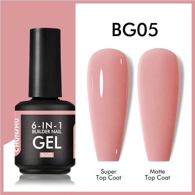 CHUNSHU 6-in-1 Extension UV Gel Polish 15ml Builder Gel